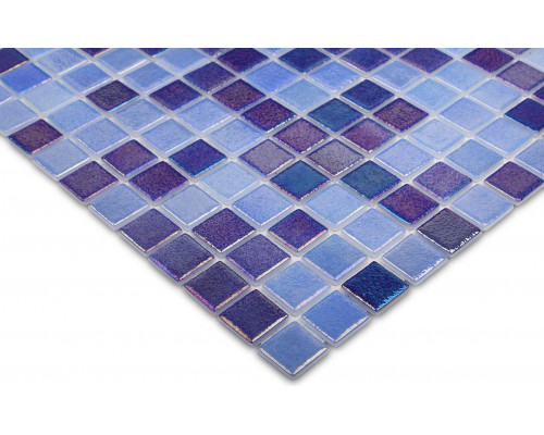 Стеклянная мозаика Shell MIX DEEP BLUE 552/555