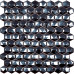 Стеклянная мозаика Hexagon DIAMOND 358D BLACK