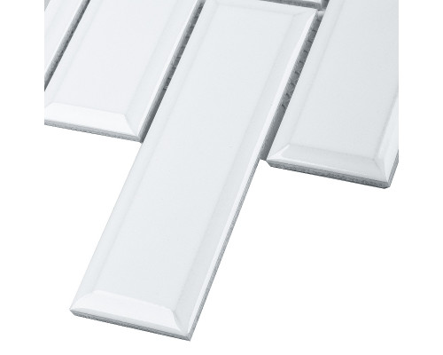 Керамическая мозаика Brick & Metro Metro White Glossy 45x145