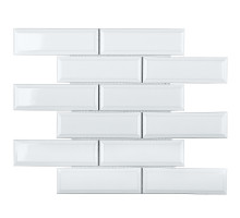 Керамическая мозаика Brick & Metro Metro White Glossy 45x145