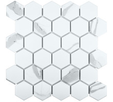 Керамическая мозаика Geometry Hexagon Small Carrara Matt 51x59