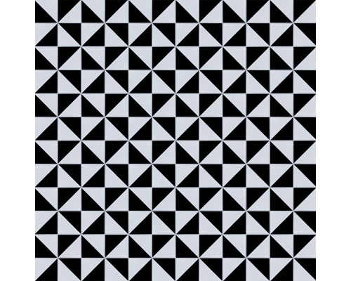 Керамическая мозаика Geometry Triangolo Chess Matt