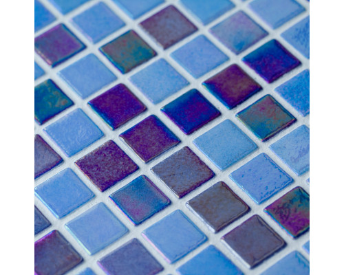 Стеклянная мозаика Shell MIX DEEP BLUE 552/555