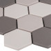 Противоскользящая мозаика  Non-Slip Hexagon Grey Mix Antislip 51x59