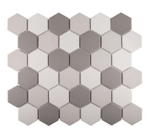 Противоскользящая мозаика  Non-Slip Hexagon Grey Mix Antislip 51x59