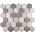 Противоскользящая мозаика  Non-Slip Hexagon Grey Mix Antislip 51x59
