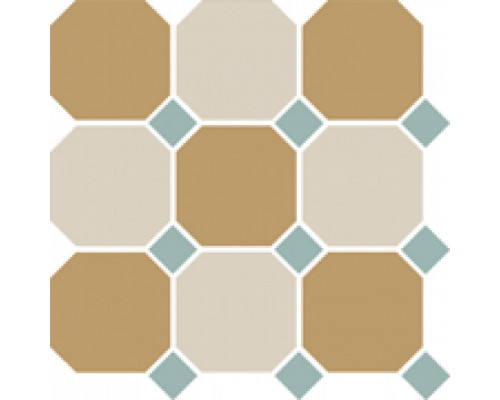 Гранит керамический 4403+16 OCT13-A Yellow 03 White 16 OCTAGON/Turquoise 13 Dots 30x30 см