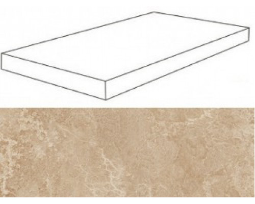 Force Beige Scalino Angolare DX 33x120 /Форс Беж Ступень Угловая 33х120 Пс