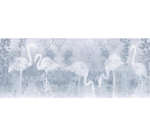 Ethel Blue Flamingo Panno