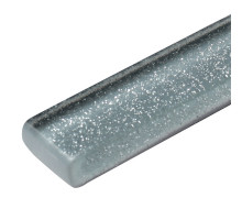 Плитка декор Cersanit Universal Glass Shine стеклянный серый 600x20x10 мм