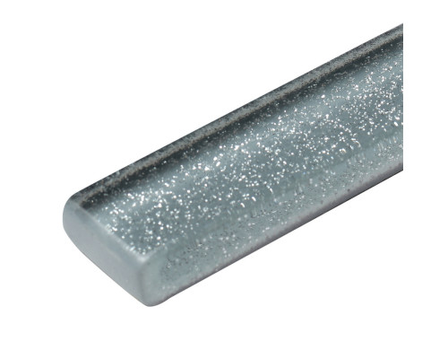 Плитка декор Cersanit Universal Glass Shine стеклянный серый 600x20x10 мм