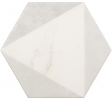 Плитка керамическая напольная CARRARA Hexagon Peak 17,5x20 см