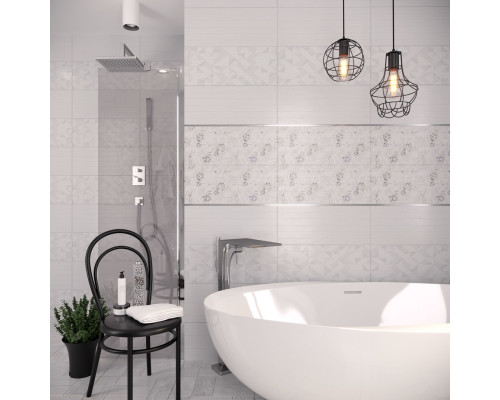Плитка облицовочная Gracia Ceramica Bianca белый 02 600x250x9 мм