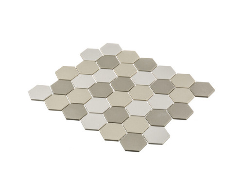 Мозаика Starmosaic Hexagon small LB Mix Antid бежевая керамическая 325х282х6 мм