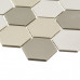 Мозаика Starmosaic Hexagon small LB Mix Antid бежевая керамическая 325х282х6 мм