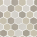 Мозаика Starmosaic Hexagon small LB Mix Antid бежевая керамическая 325х282х6 мм