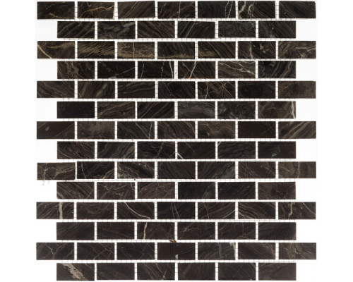 Мозаика Mir Mosaic Natural London коричневая из натурального камня 305х305х7 мм глянцевая