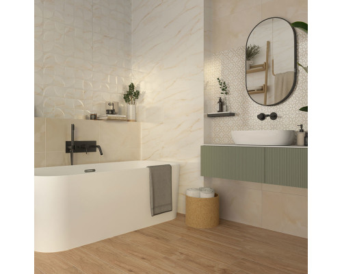 Плитка облицовочная Gracia Ceramica Donna 01 белая 500x300x8 мм