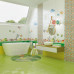 Плитка декор Нефрит Керамика Kids Sky белая 400x1000x8 мм