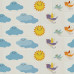 Плитка декор Нефрит Керамика Kids Sky белая 400x1000x8 мм