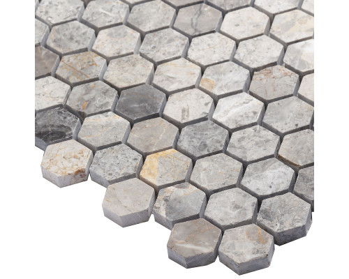 Мозаика, нат. мрамор Hex HEXAGON VLgP 23x23