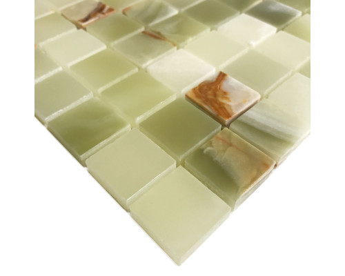 Мозаика нат. мрамор Classic GREEN ONYX 20x20