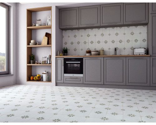 Плитка, pre-cut Timeless MEMORIES SAGE 45x45