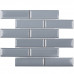 Керамическая мозаика Brick & Metro Metro Bluish-Grey Glossy 45x145