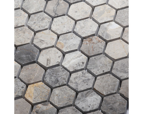 Мозаика, нат. мрамор Hex HEXAGON VLgP 23x23