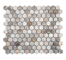 Мозаика, нат. мрамор Hex HEXAGON VLgP 23x23