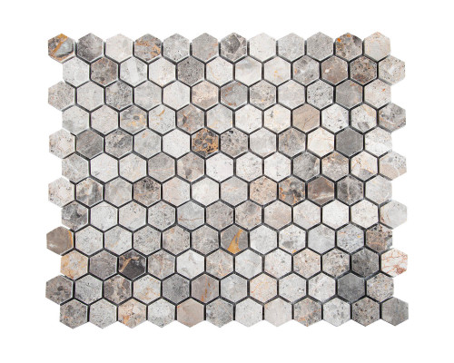 Мозаика, нат. мрамор Hex HEXAGON VLgP 23x23