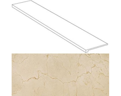 S.S. Cream Scalino laterale sx 33x60 / С.С. Крим Ступень Угловая 33х60 Лс