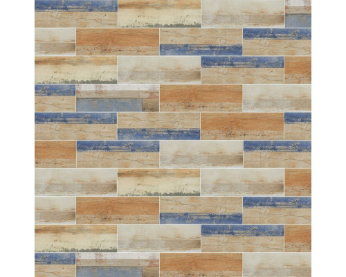 Керамогранит Cersanit Colorwood многоцветный матовый 598х185х7,5 мм