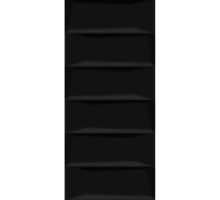 Плитка облицовочная Cersanit Evolution рельеф кирпичи черная 440x200x8,5 мм