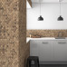 Стеклянная мозаика Hexagon WOODS 4700D