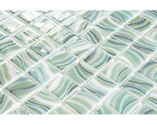 Стеклянная мозаика Glitter 7806 Glitter Jade 25x25