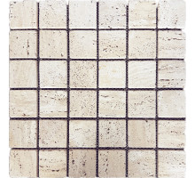 Мозаика нат. мрамор Classic TRAVERTINE LIGHT 48x48