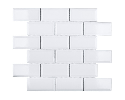 Керамическая мозаика Brick & Metro Metro White Glossy 45x95