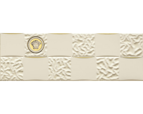Декор керамический настенный 68852 GOLD DECORI ACQUA/DAMA DECORATO Crema/Oro 25х75 см