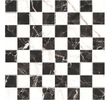 Мозаика керамическая K-61(60)/LR/m01 BLACK & WHITE MIX 30х30х1 см