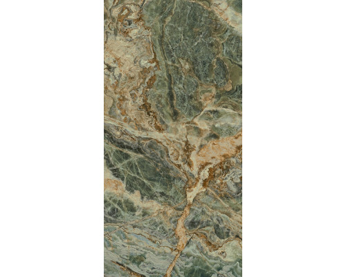 SG593502RAD Панно Риальто Нобиле 1 зелёный лаппатированный обрезной 119,5х238,5